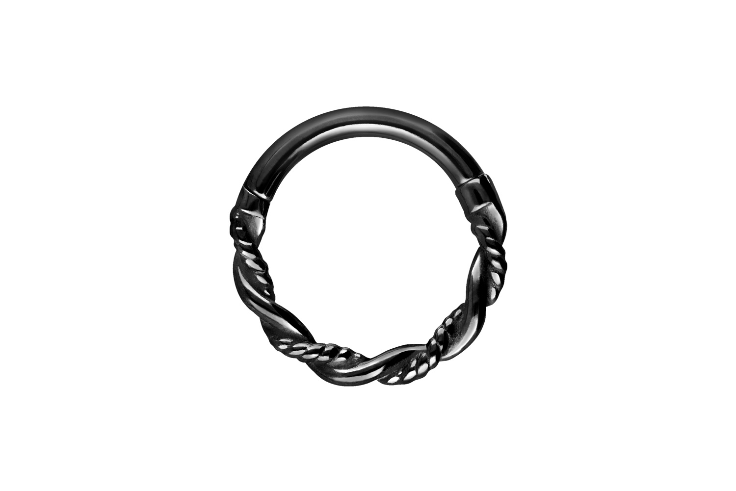 Chirurgenstahl Segmentring Clicker Piercing DOPPELT GEDREHT